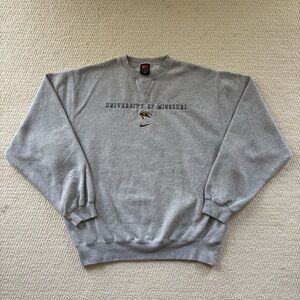 Vintage Nike Gray University of Missouri Crewneck